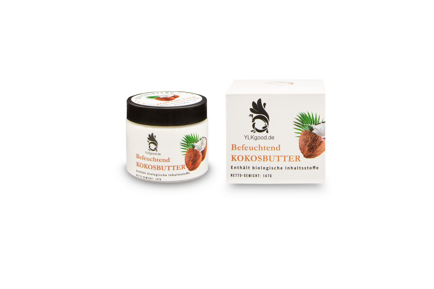 Natürliche Shea Butter mit Kokos Öl - 147 gr