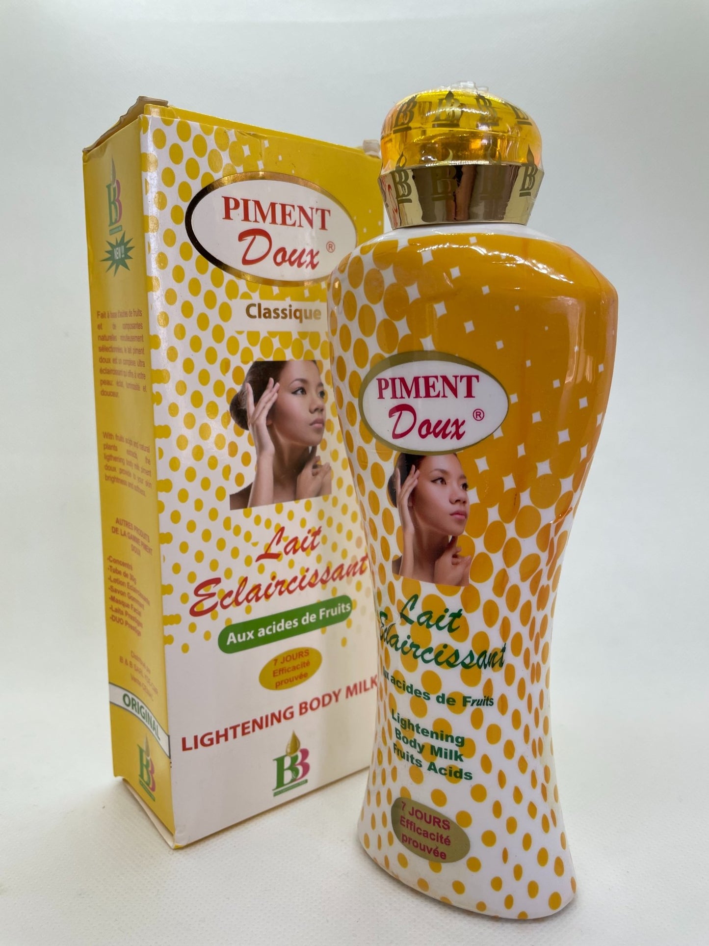 PIMENT DOUX Classique Lait Eclaircissant Aux Acides de Fruits 250ml - YLKgood