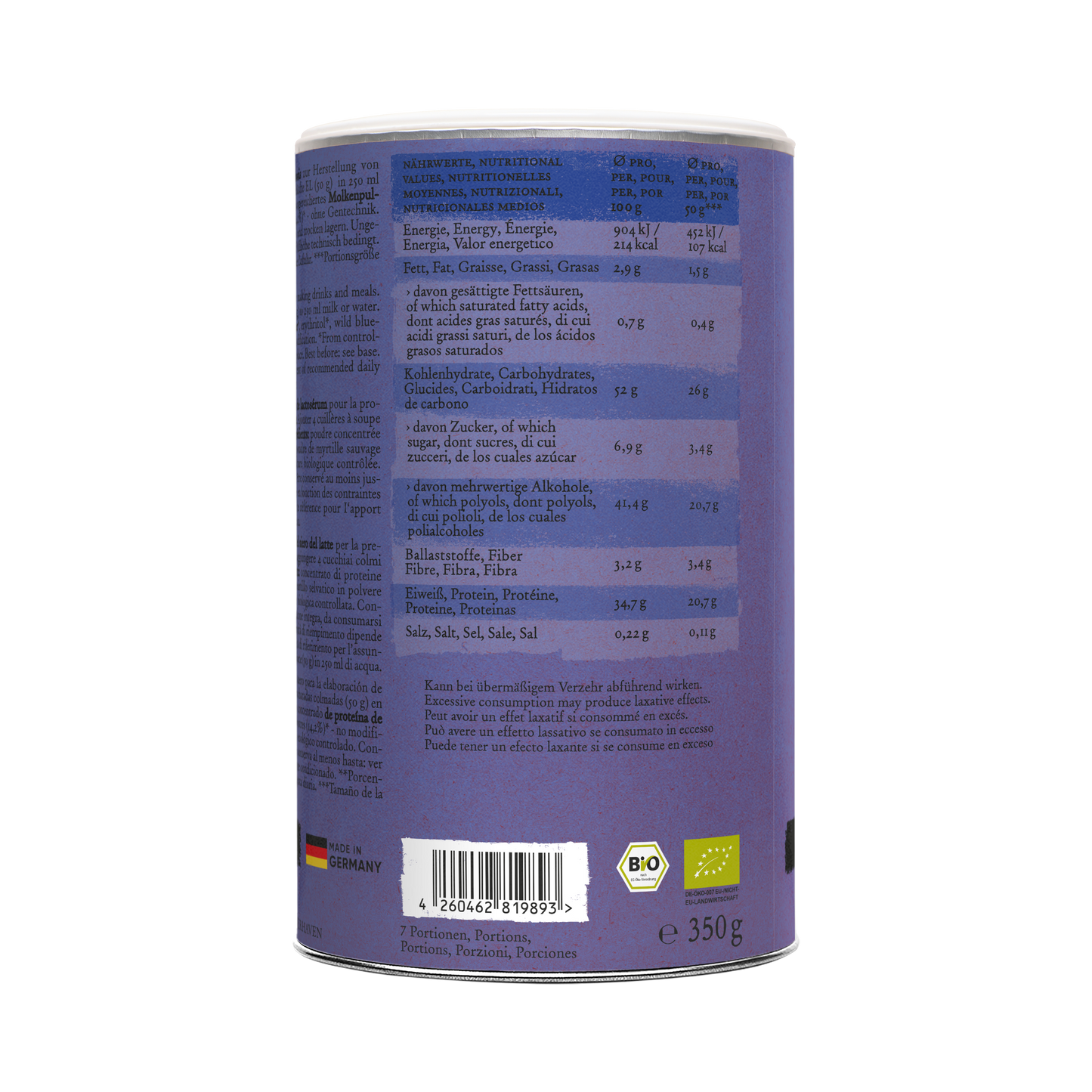 Whey Protein - NO ADDED SUGAR - Wild Blueberry