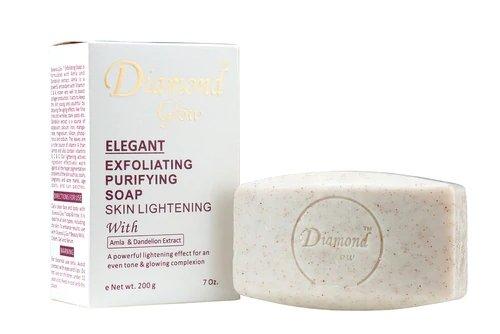Diamond Glow Elegant Exfoliating Soap e Net wt. 200g / 7 oz. - YLKgood