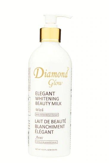 Diamond Glow Elegant Whitening Beauty Milk Net wt. 16.8 fl. oz. / 500 ml - YLKgood